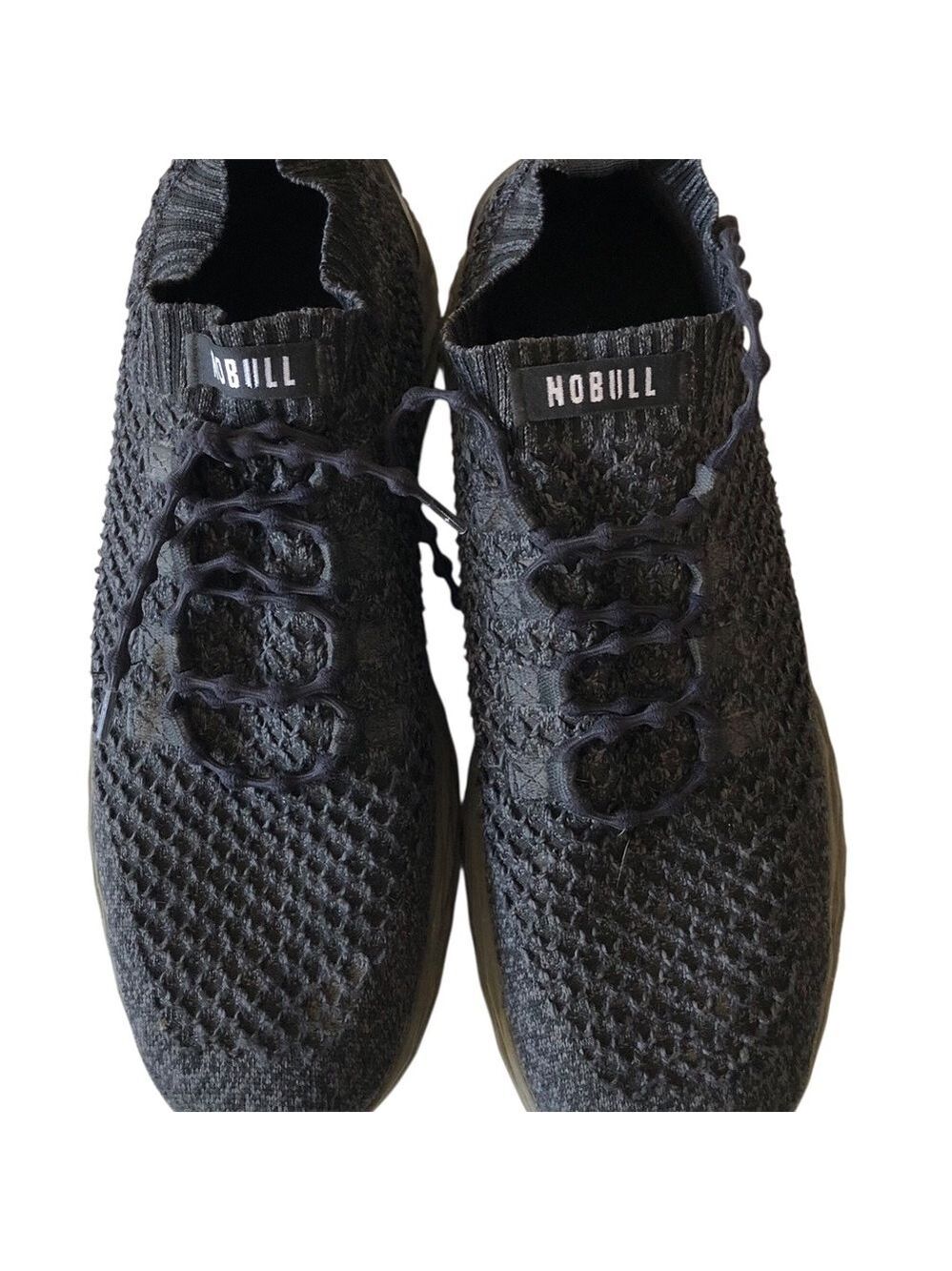 NOBULL Size 12.5 Mens Black Knit Athletic Shoes USA Grind Shoe Sneakers